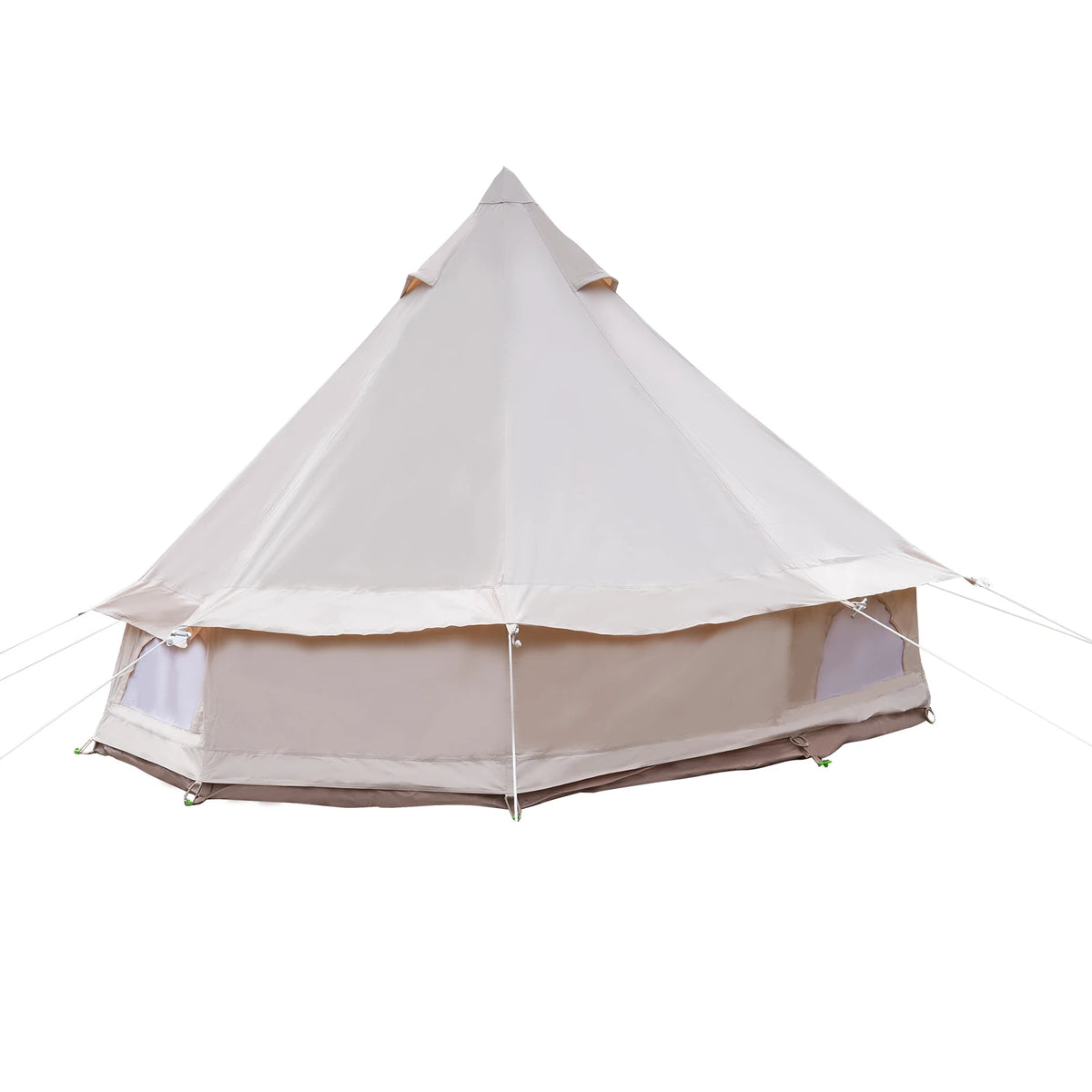 Polyester Cotton Bell Tent for 4 Season Family Camping Waterproof Luxury Glamping Tent All Year Living 2 Person