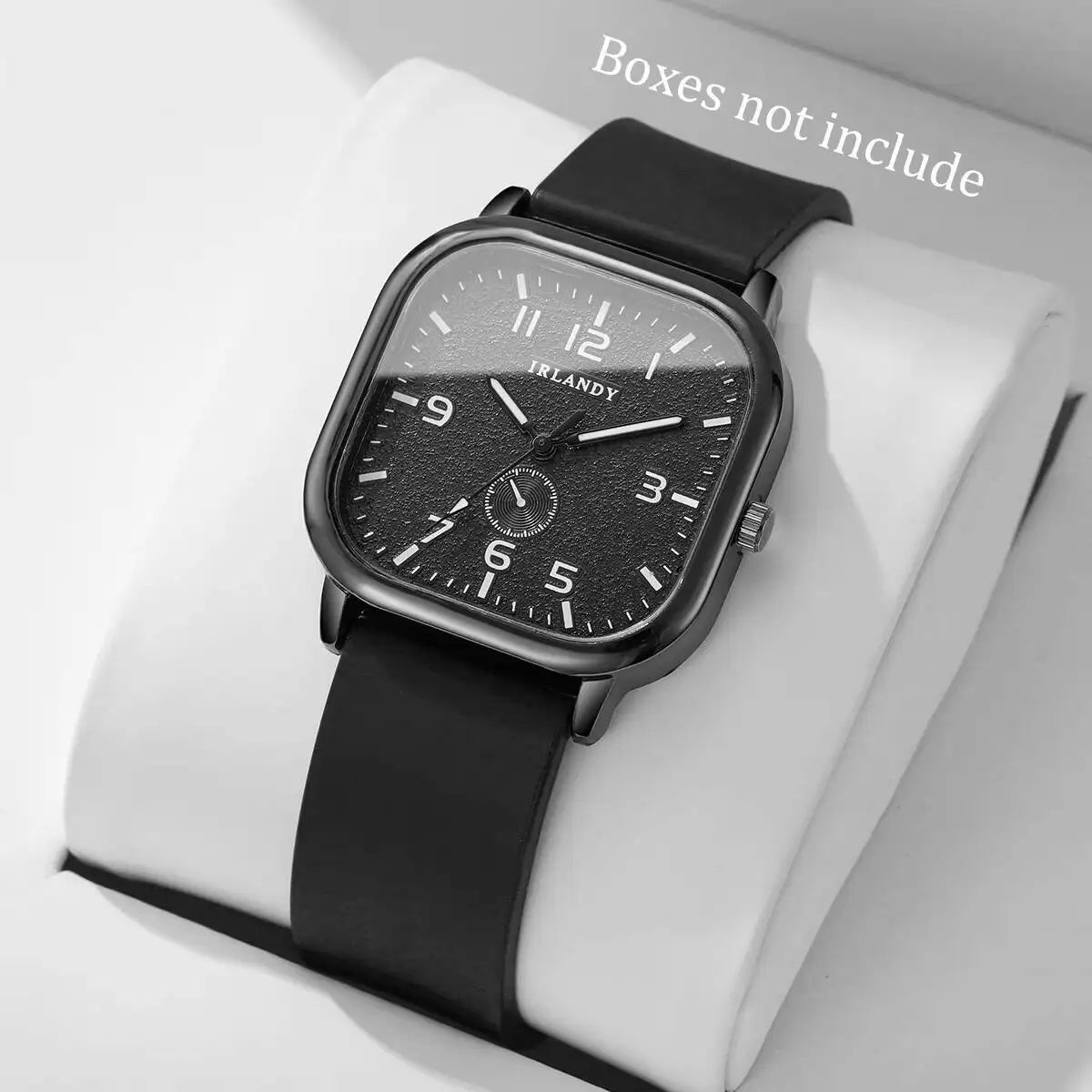 Fashion Square Women Quartz Watch Casual Silicone Strap Sports Wristwatch For Men Women Students（Without Box）