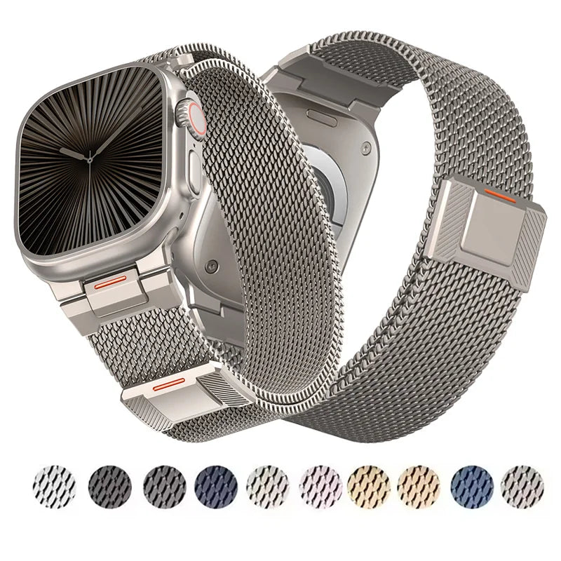 Milanese Loop for Apple watch Band 46mm 40mm 44mm 45mm 49mm 42mm 38mm 41mm Bracelet iWatch Series 10 SE 9 8 7 6 3 Ultra 2 Strap