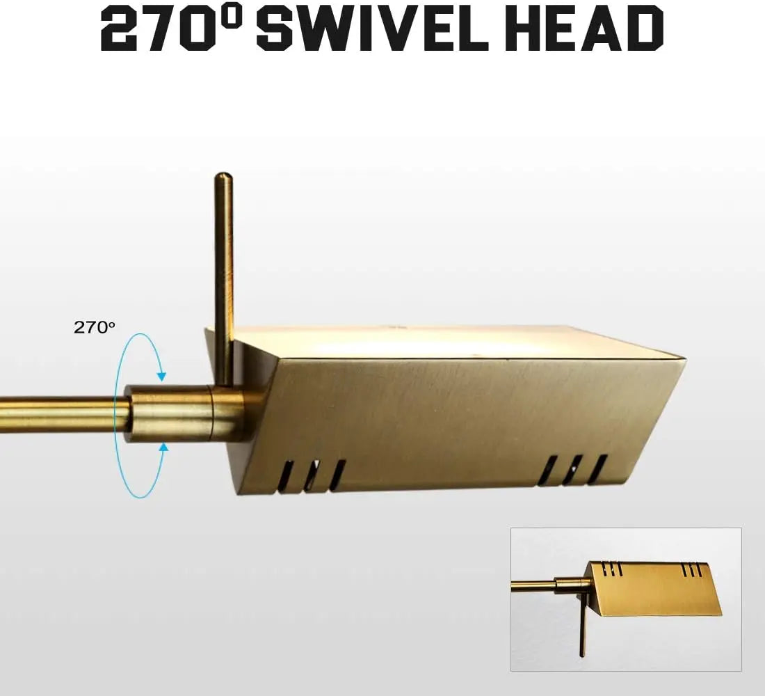 O’Bright Dimmable LED Floor Lamp, 12W, Full Range Dimming, 360° Swing Arms, Adjustable Height, for Reading, Sewing, Craft, ETL L