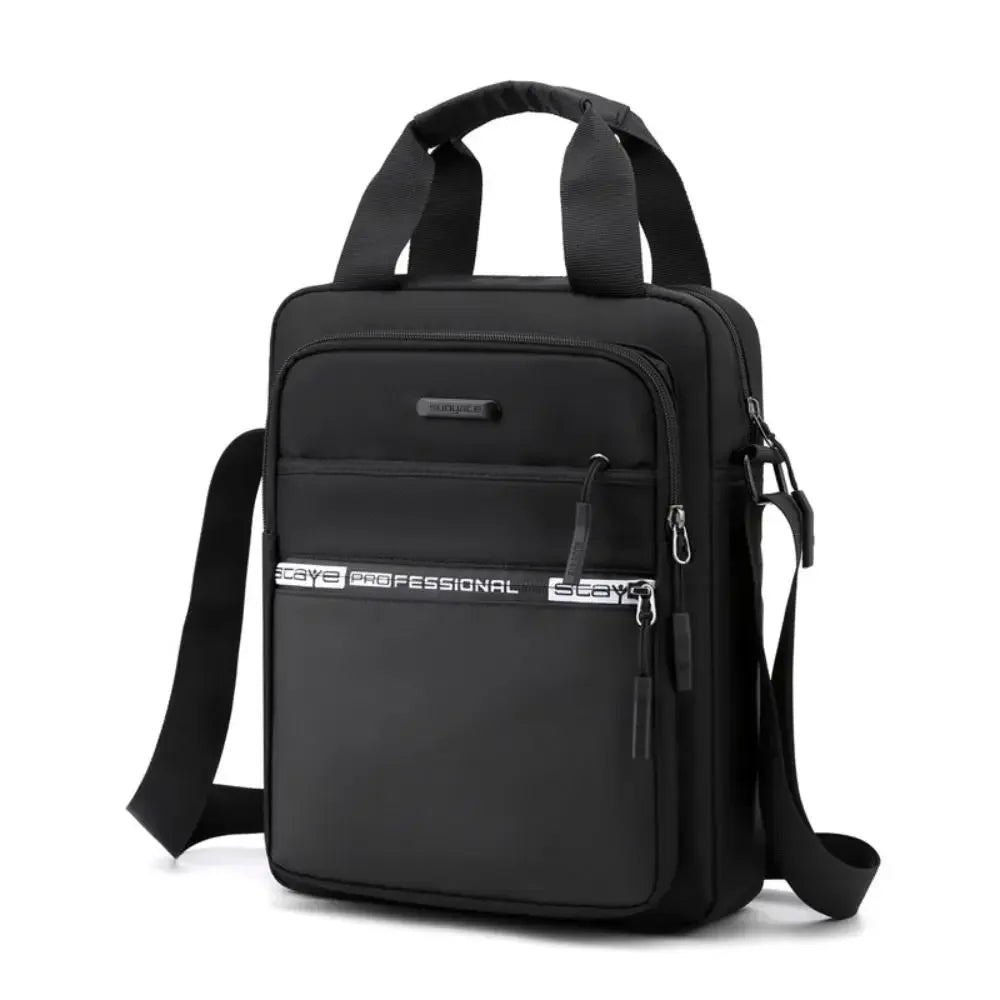 Men's Business Shoulder Bag Fashion Casual Solid Color Chest Bag Large Capacity High Quality Crossbody Bag Multifunctional Bag