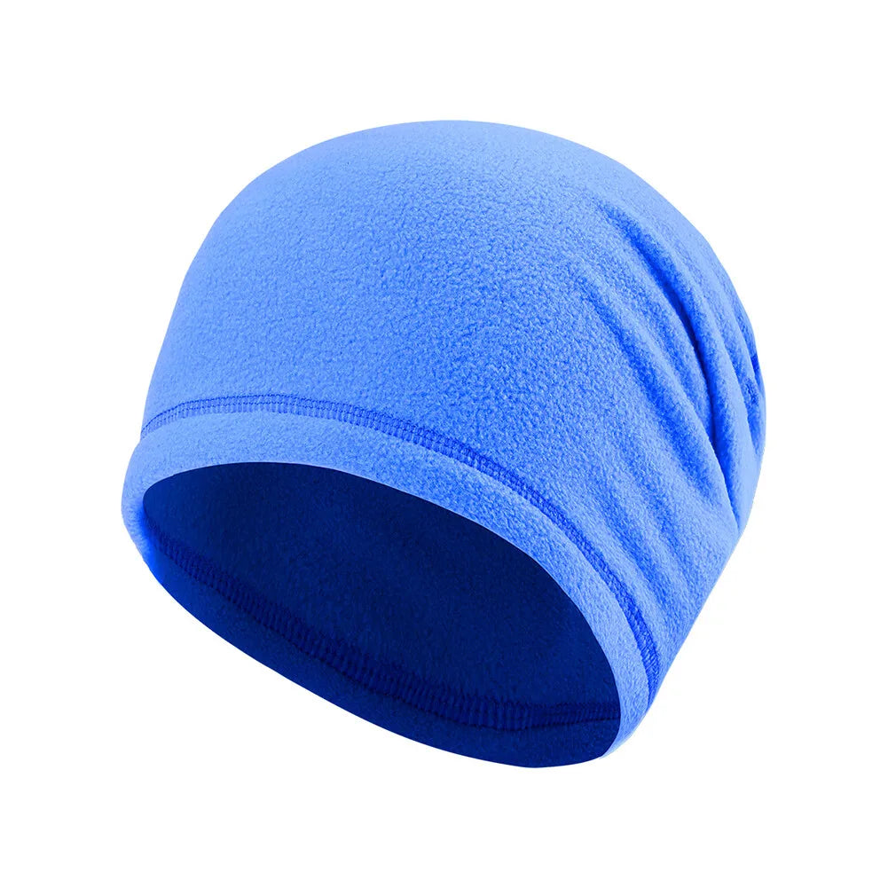 Winter Fleece Skull Cap Helmet Liner Cycling Running Ski Thermal Beanie Hat Slouchy Cap for Men Women Thick Windproof Watch Cap