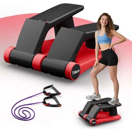 Portable Home Stair Climber - Compact Adjustable Stepper for Cardio Fitness Workouts with LCD Display