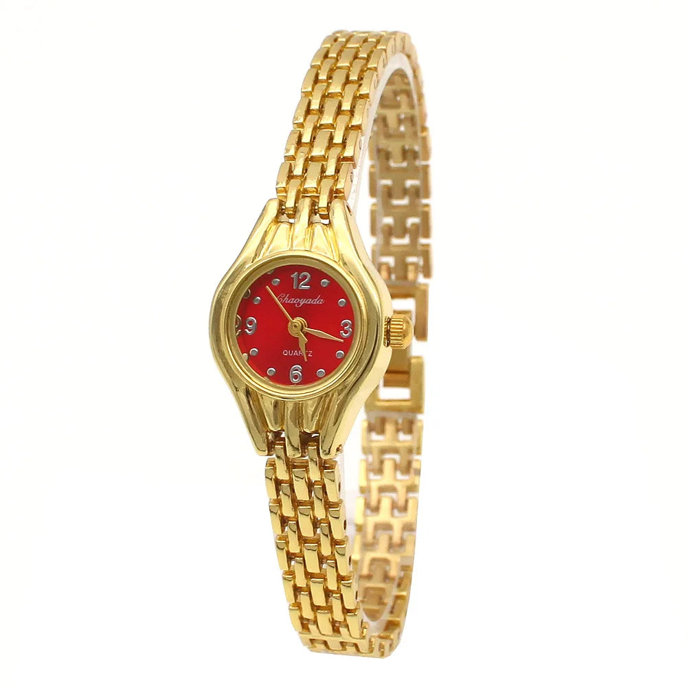 Women Bracelet Watch Mujer Golden Relojes Small Dial Quartz leisure Watch Popular Wristwatch Hour female ladies Elegant watches