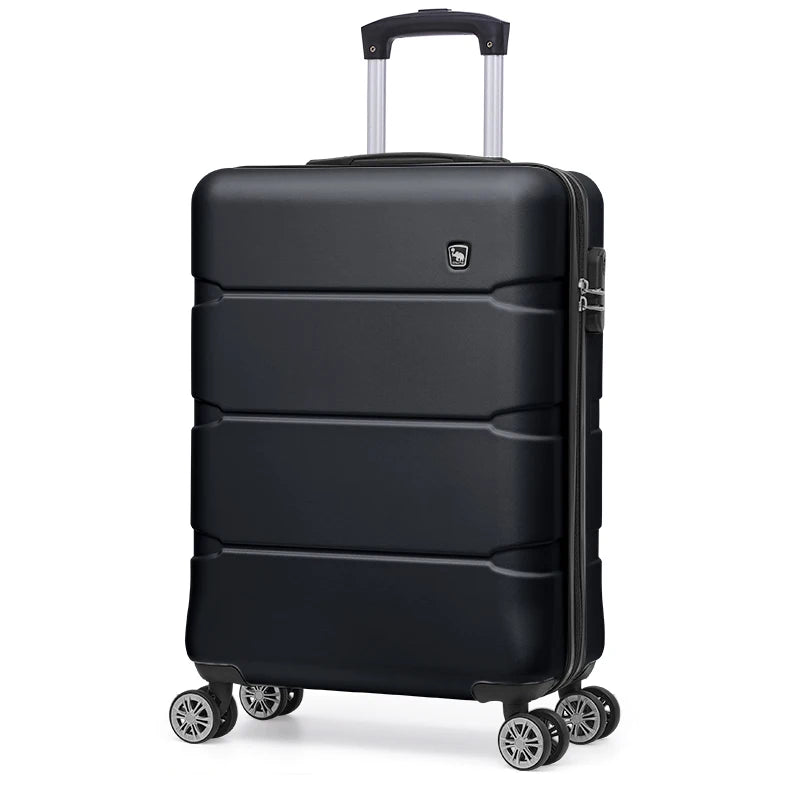 OIWAS Cabin Luggage Silent 360° Wheels And TSA Lock, Ultra-Light ABS Carry On Suitcase for Business Travel Men and Women