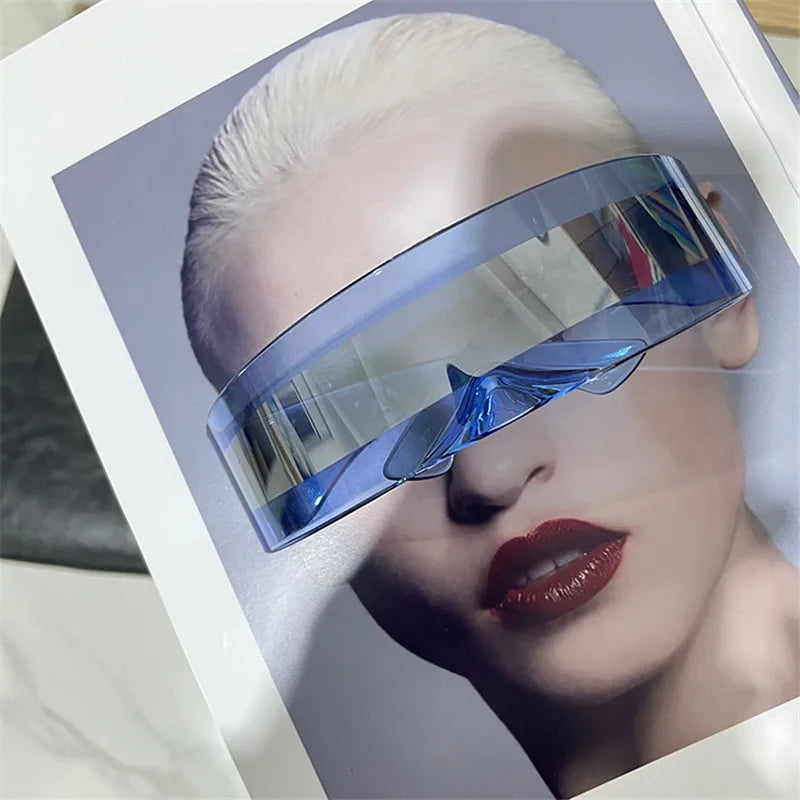 Cyberpunk Sunglasses 2022 Colorful Fashion Goggles Punk Style Festival Eyewear Brand Design UV400 Shades for Men Women