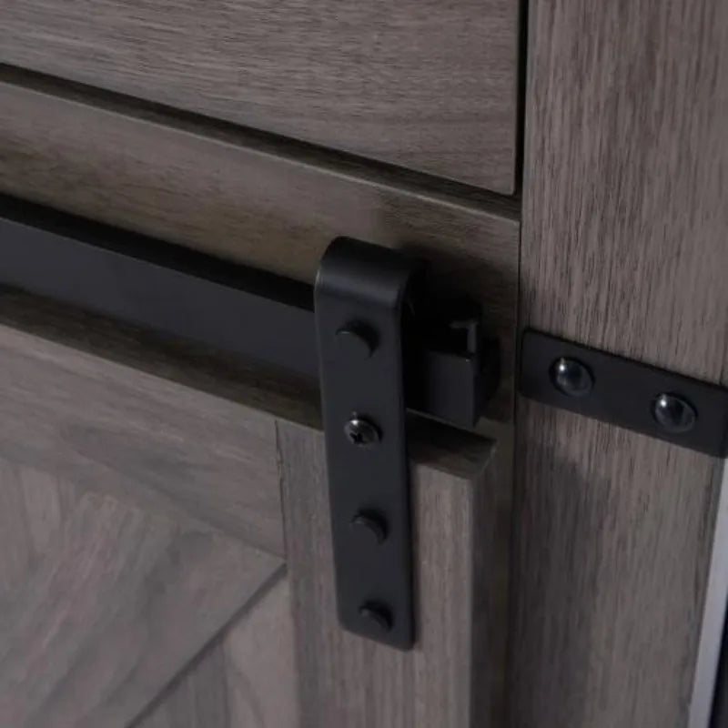 Single Pull Indoor Pet Cage SG Wood Stainless Steel Dog Kennel Modern Gray Kennel Furniture Pull Out Design For Medium Large Dog