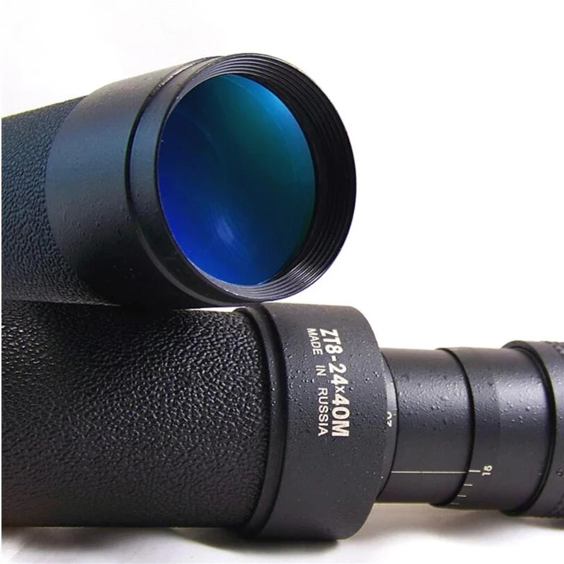 Baigish Monocular Zoom Telescope 8-24x40 HD Powerful Metal Optical Lens Astronomical With Long Range Original Bak4 Russian Black