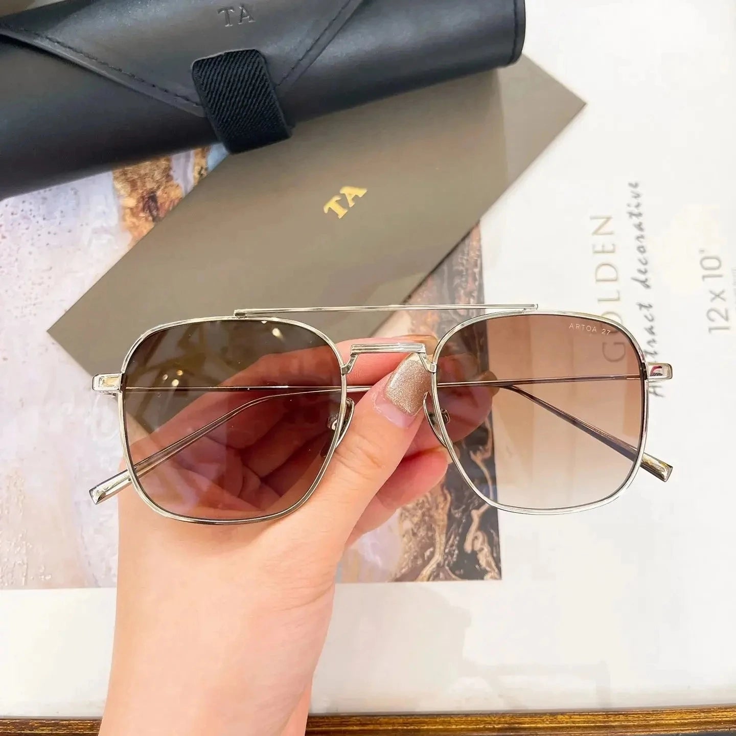 Original Factory For DIYTA DT DTS163 With Brand Box Luxury Design Polarized Gradient Driving Anti-Glare Men Women Sunglasses