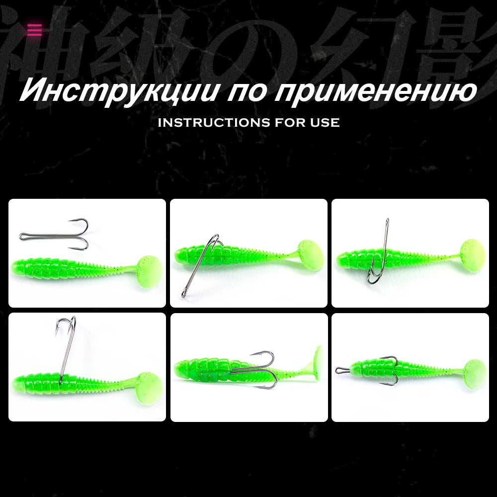 Hunthouse Fishing Hooks 1/0 2/0 3/0 Double Hook High Quality Carbon Steel Fish Hook Sharp Hooks #1 #2 #3 #4 Fishing Tackle Set