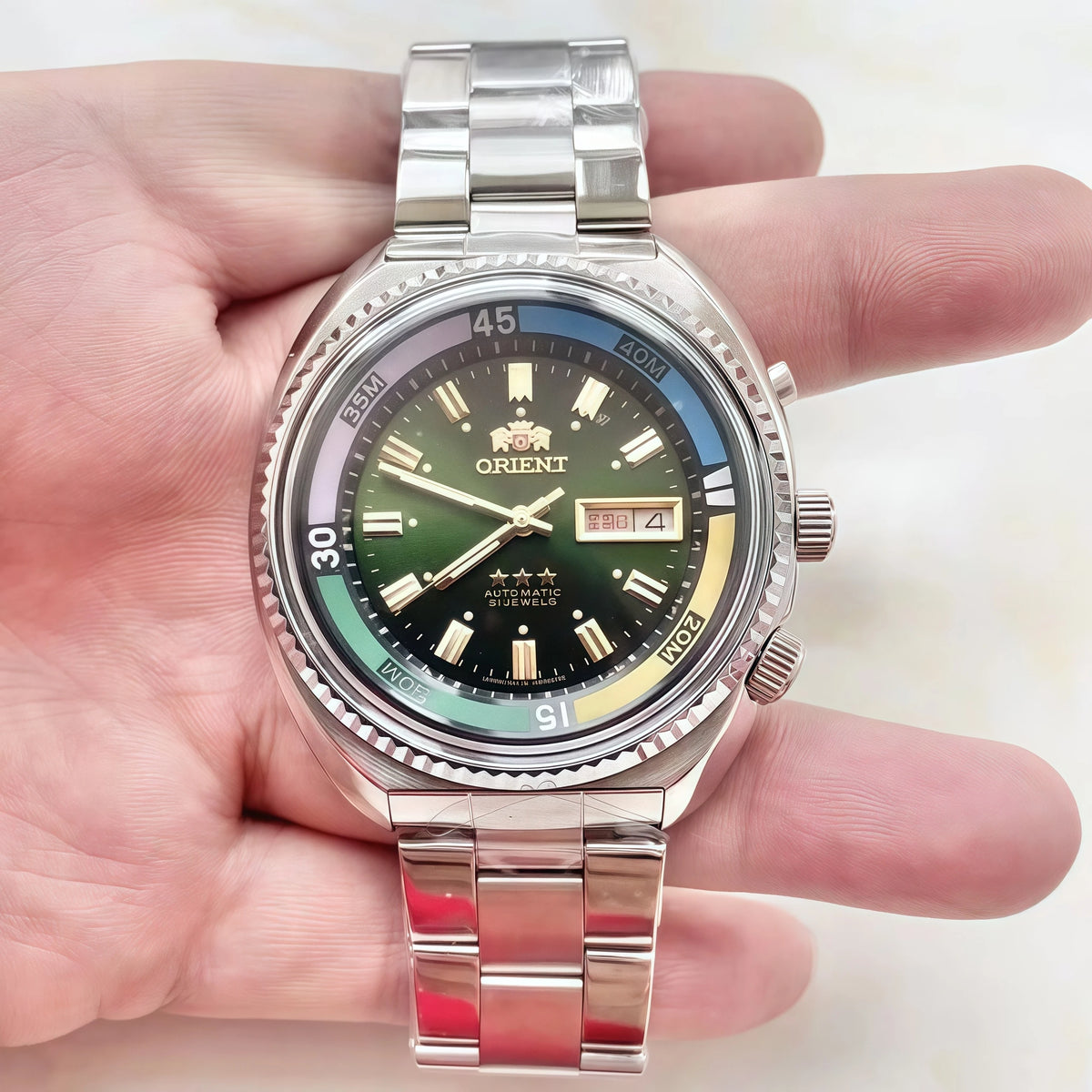Orient Watch Series Automatic Mechanical Unisex Watch World Time Full Function Steel Strap Select Dial Luminous