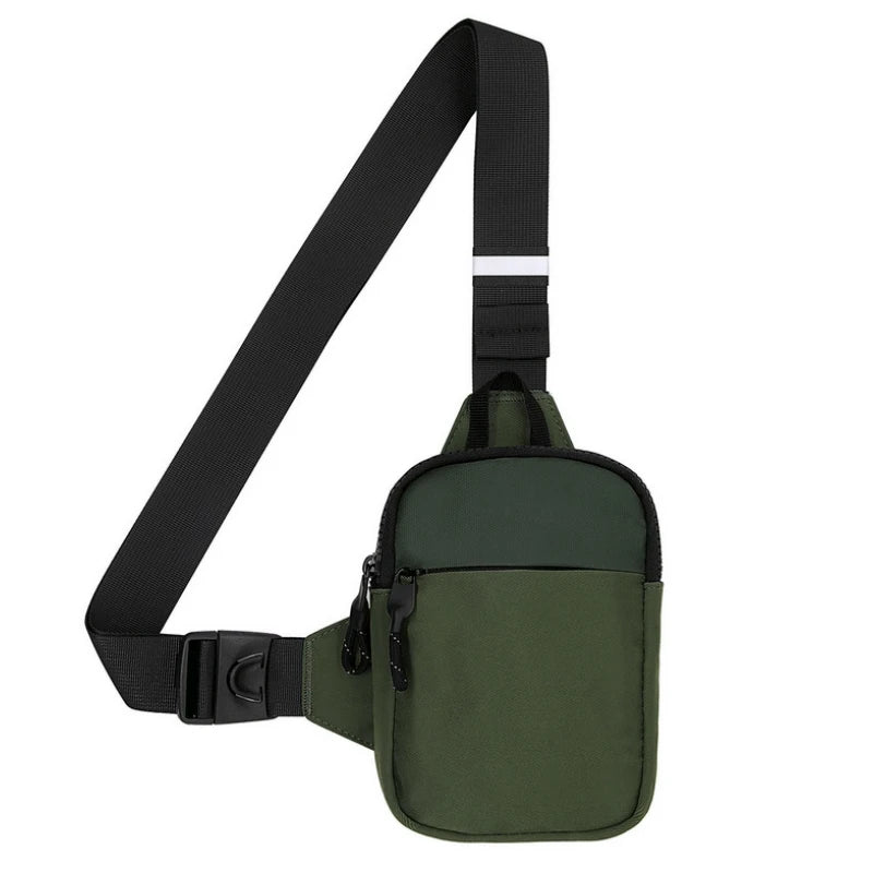 New chest bag for men and women's leisure, fitness, sports, crossbody bag, chest bag, casual men's bag, large capacity bag trend
