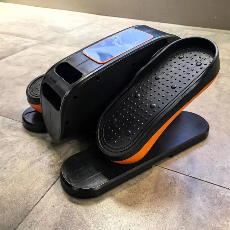 Cardio Workout Mini Elliptical Cross Trainer - Compact Household Stepper, Space-Saving Fitness Equipment for Indoor Aerobic