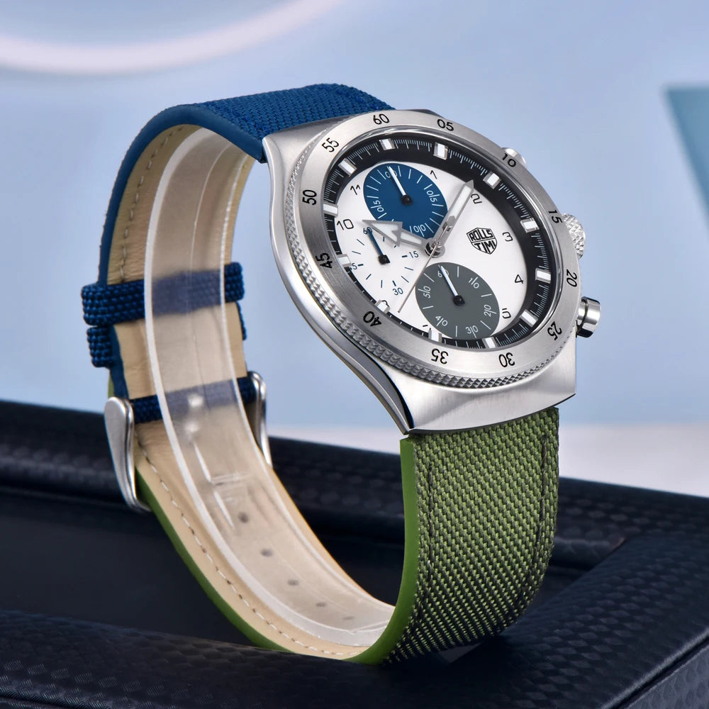 2025 New RollsTimi Mens Watches Retro Top Luxury VD55 Quartz Watch For Men Chronograph Luminous Waterproof Sports Man Gift Clock