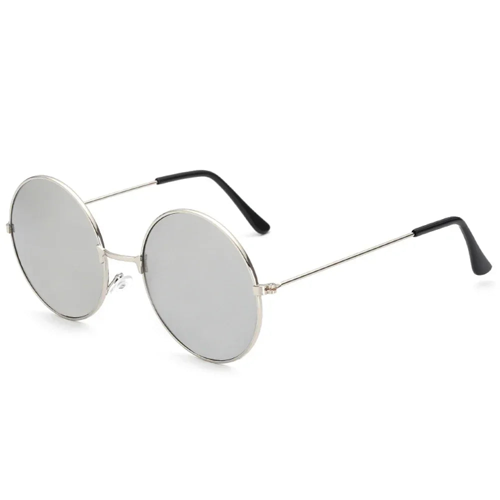 Women's Sunglasses Mens Round Ladies Fashion Mirror Glasses for Women Men Vintage UV400 Protection Sun Retro Eyewear EE09