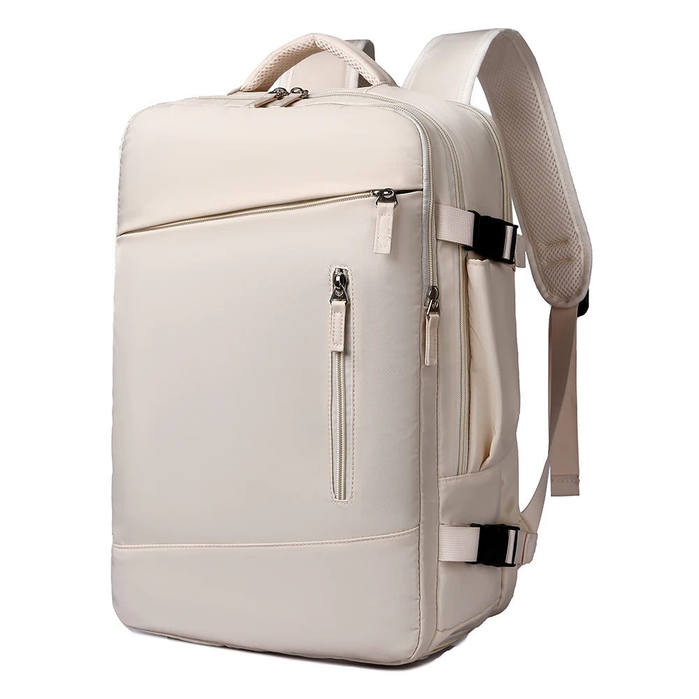 Laptop Travel Backpack,with Adjustable Straps, Shoe Compartment and USB Charging Port - Perfect for School and Work Travel