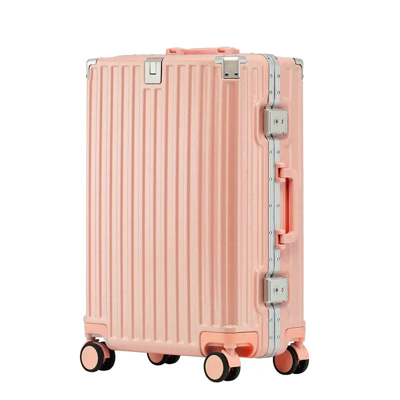 Rolling Luggage Female 20 24 26 28" Strong Thick Durable Trolley Box Male Travel Boarding Password Box Suitcase Soundproof Wheel