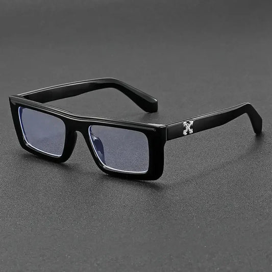 Vintage-Style Decorative Glasses for Men - Retro Square Frame with Flat Top, Lightweight Non-Prescription Eyewear