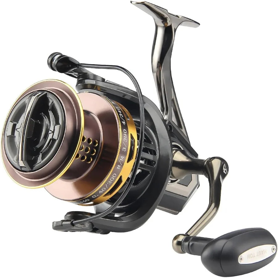8000 10000 12000 Big Game Surf Spinning Fishing Reel with 20KG Drag Power for Saltwater Inshore and Offshore Fishing BacklashFr