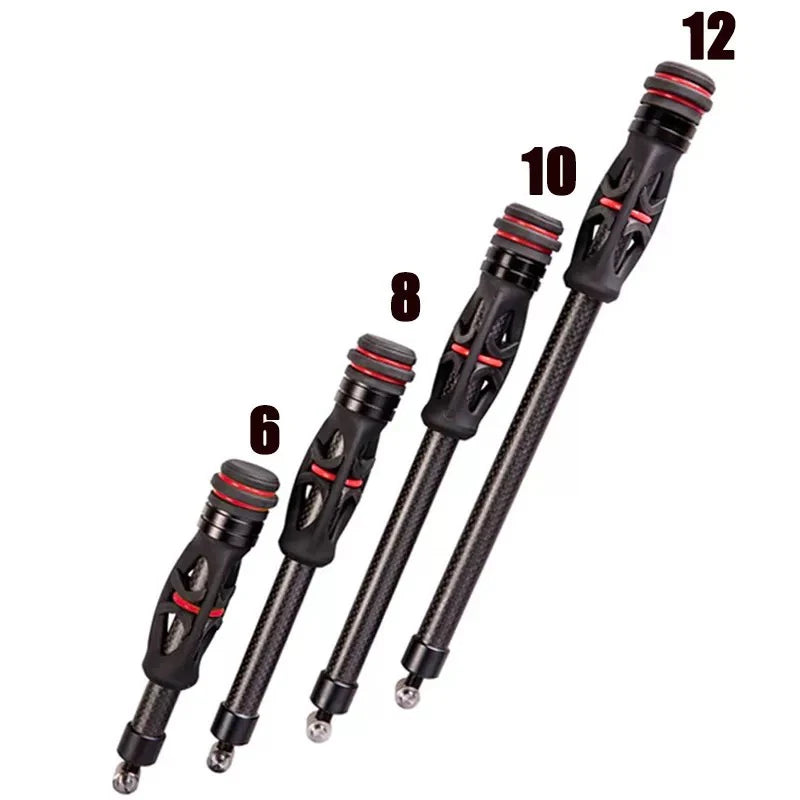 6" 8" 10" 12" Compound Bow 3K Carbon Fiber Balance Bar Archery Stabilizer Shock Absorber Damper Hunting Shooting Accessories