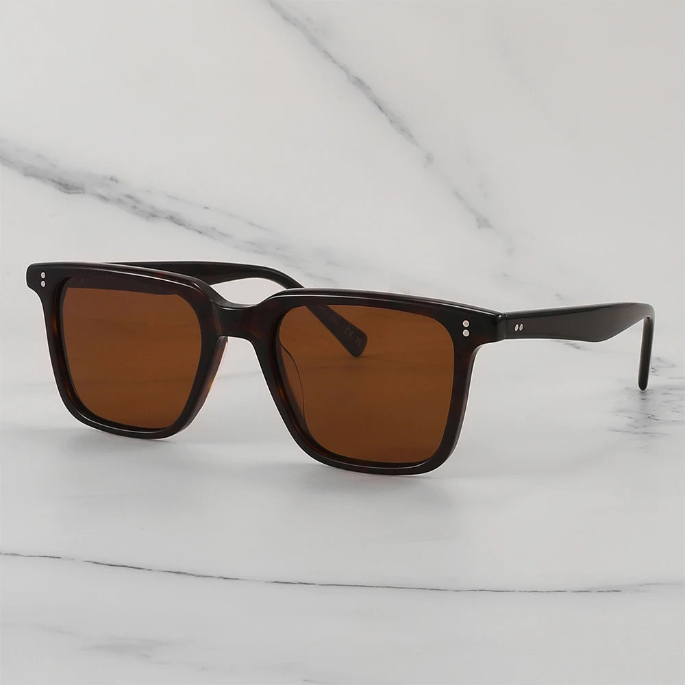 Lachman Men Sunglasses Polarized Sunglasses 2025 Brand Designer Driving Sun glasses Male High Quality Rectangle Style OV5419