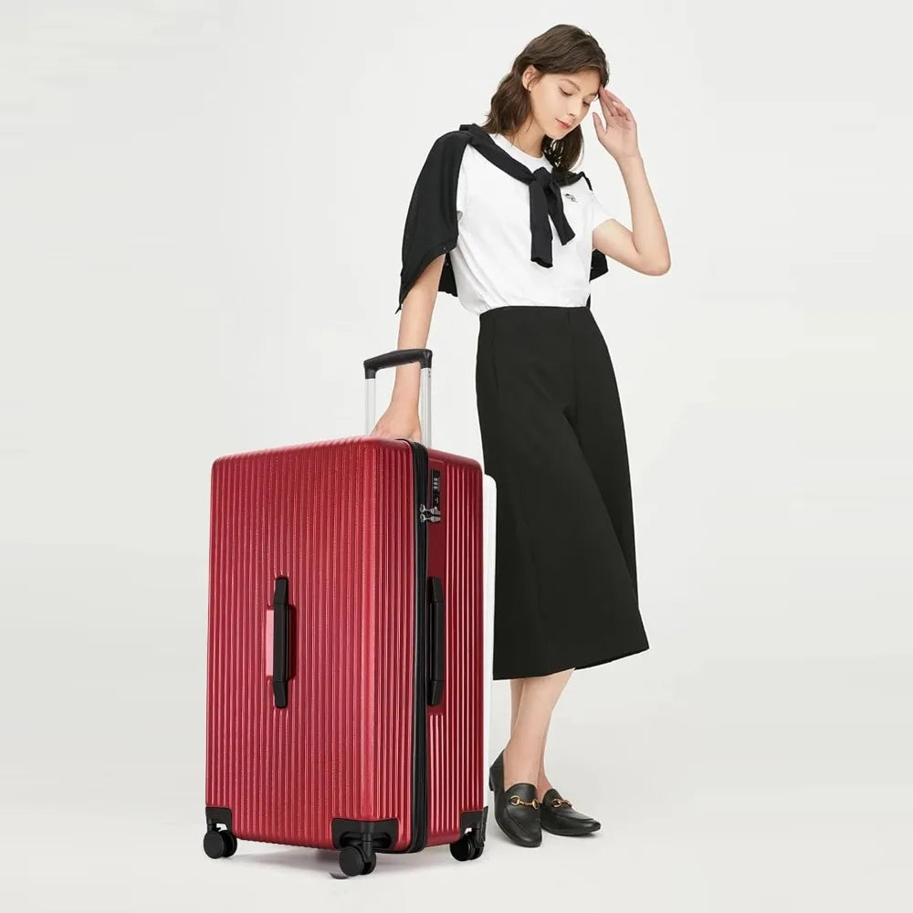 Trunk Luggage, 28 Inch Luggage with Spinner Wheels, Scratch resistant texture Lightweight PC material with TSA Lock