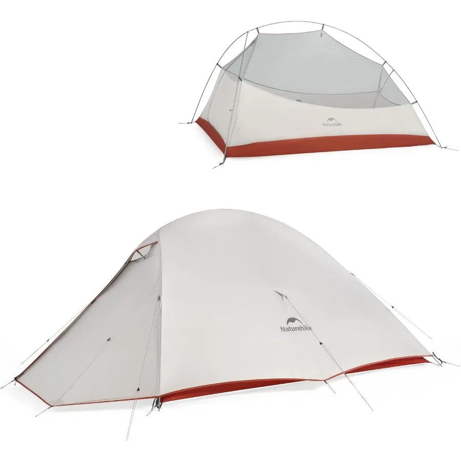 CloudUp 2 Person Tent Lightweight Backpacking Tent with Footprint Free Standing Ultralight Camping Hiking Backpack Tents Two Pe
