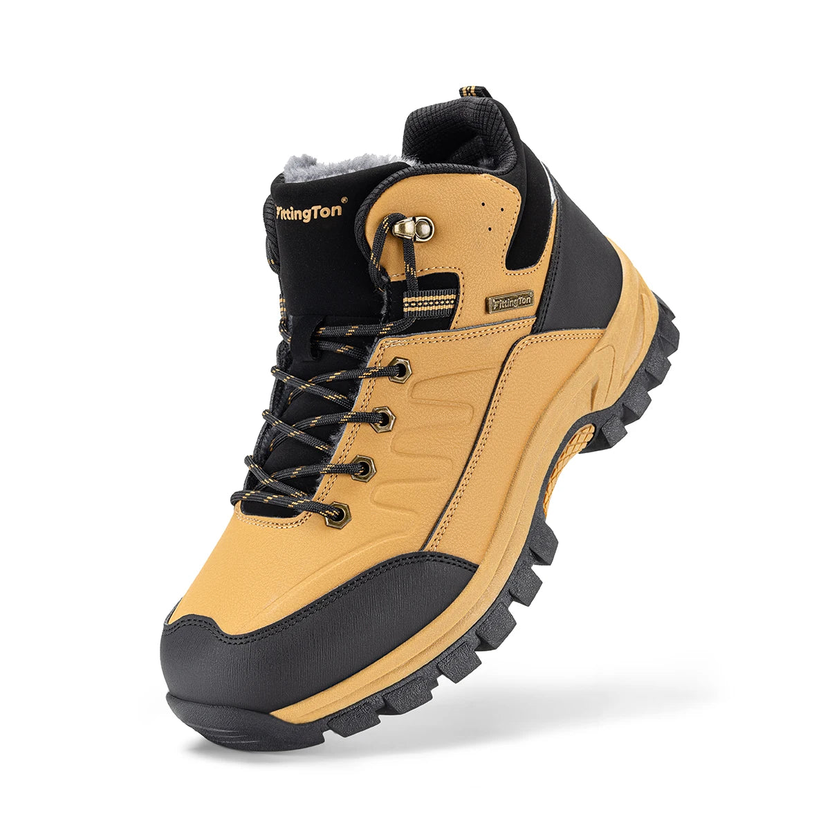 Wide Snow Boots Men'S Winter Boots -15℃ Thick Warm Anti-Slip Lightweight Comfortable Fur Lined Boots Outdoor Winter Shoes
