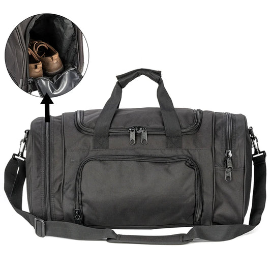 Lightweight Sports Travel Duffel Bag for Men and Women  carry-on luggage Gym Bag with Shoes Compartment for Women & Men