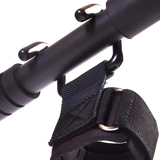 2Pcs Anti-lumbar Hook Auxiliary Fitness Bracer Pull-up Assist Gloves Hanging Horizontal Bar Hard Off Hand Grips