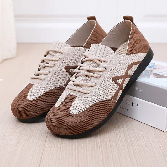 Women's Running Shoes Lightweight Flat Platform Sneakers for Women Casual Comfortable Walking Shoes Relaxing Breathable Shoes