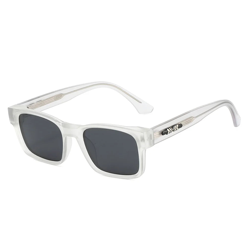 Quality Square Polarized Sunglasses Men Metal Core UV400 Unisex Sun Glasses Travel Hiking Beach Eyewear