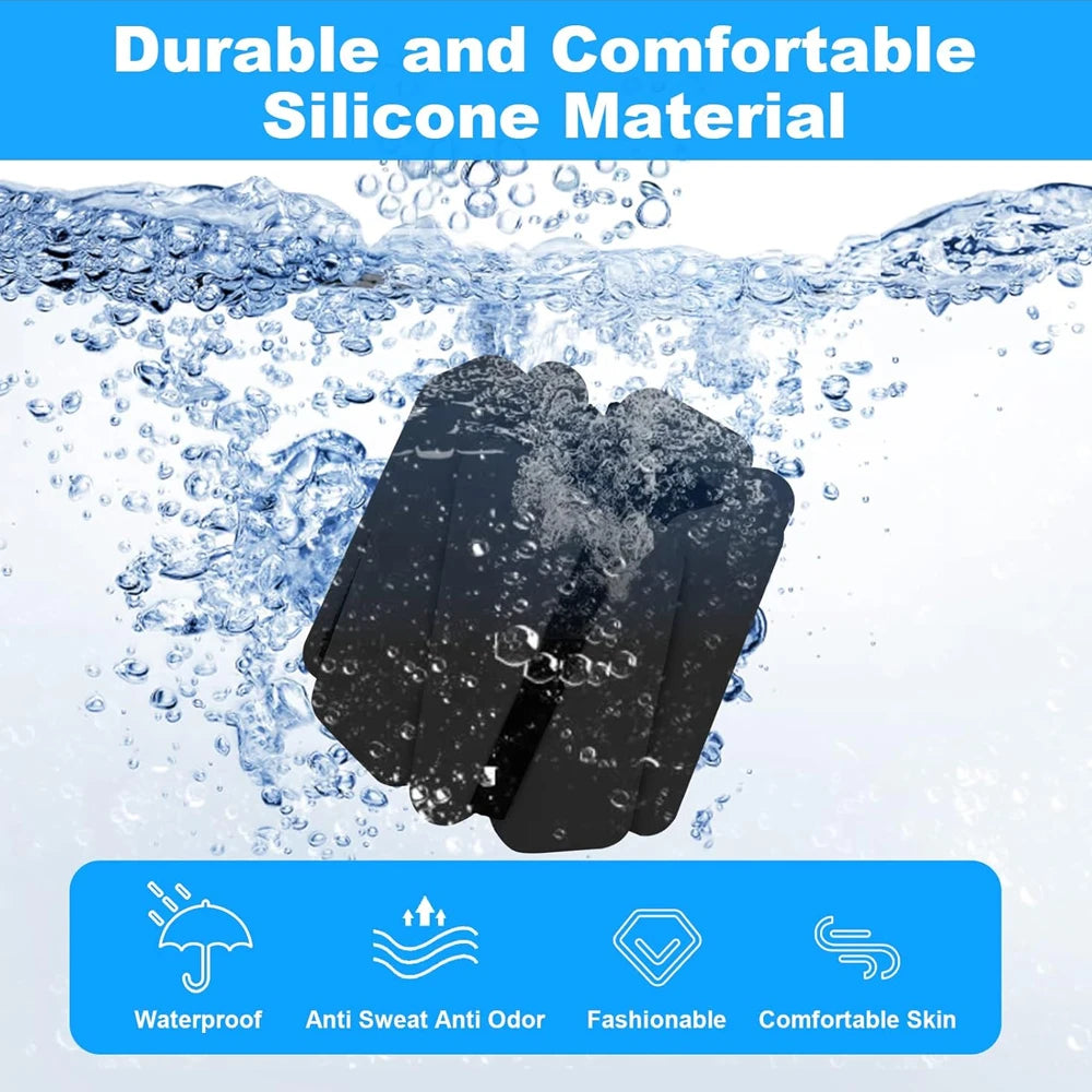 1Pair 2-4lbs Adjustable Wrist Ankle Weights - Silicone Strength Training Bracelets for Yoga Running Swimming - Women & Men