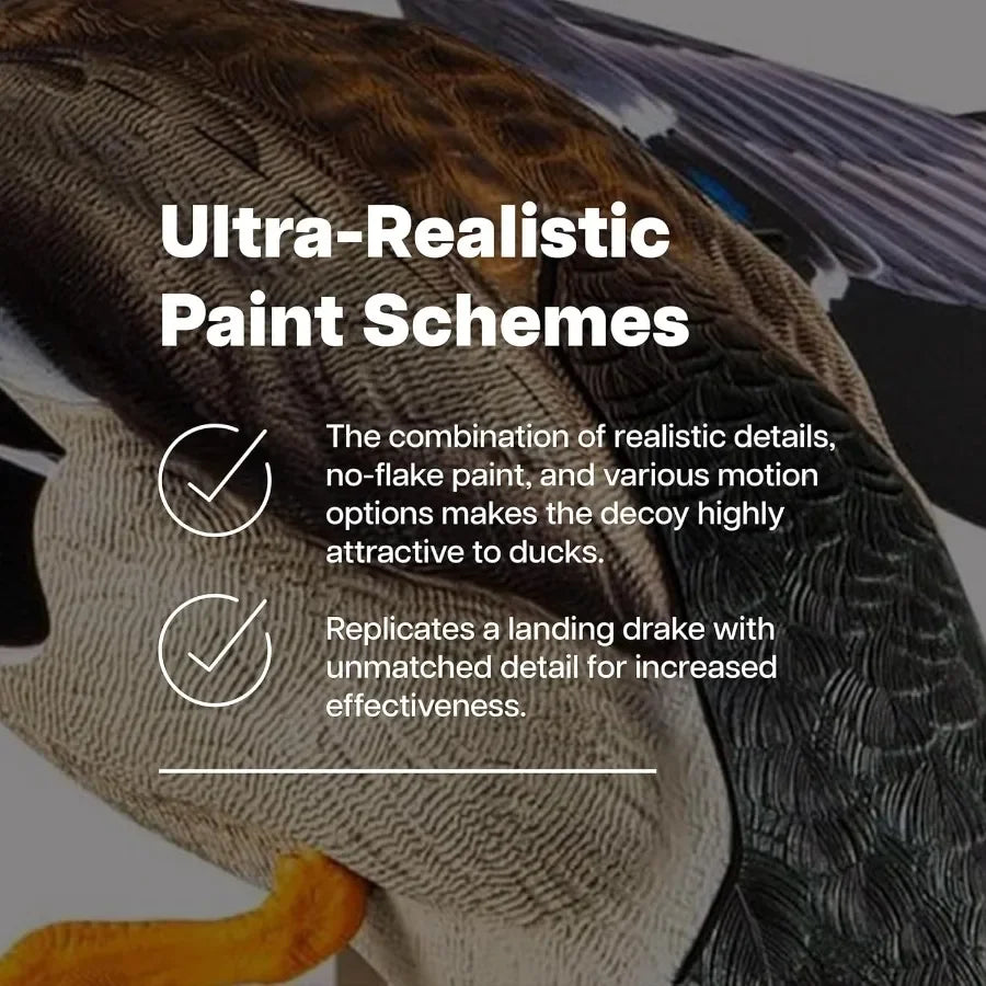 Avian X Powerflight Smart Motion Mallard Spinning Wing Realistic Design Duck Decoy Ideal for Outdoor Hunting Adventures 3 Pack