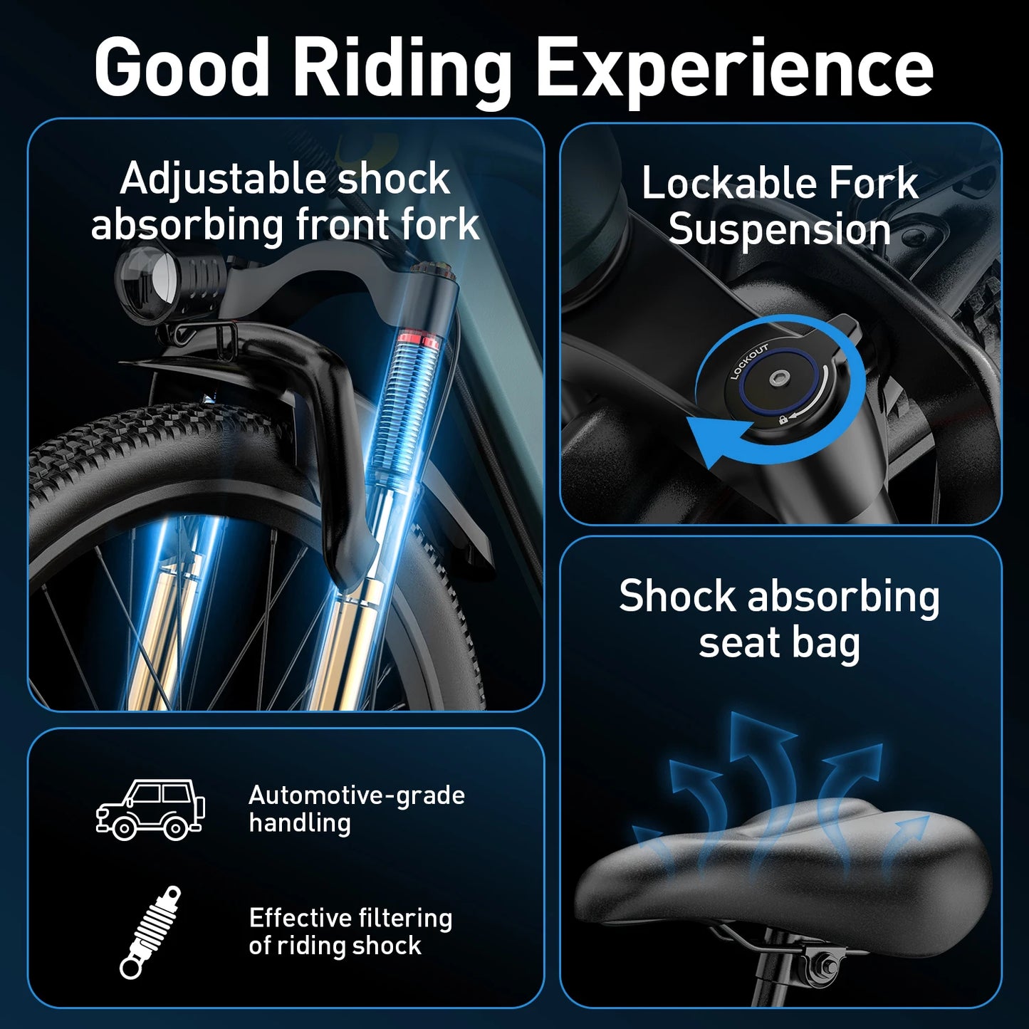 Adults Electric Bicycle, 26" 24" Electric Mountain Bike 600W Peak Motor Ebike 23.9Mph 10.3AH 13.3AH Electric E Bike for Adults