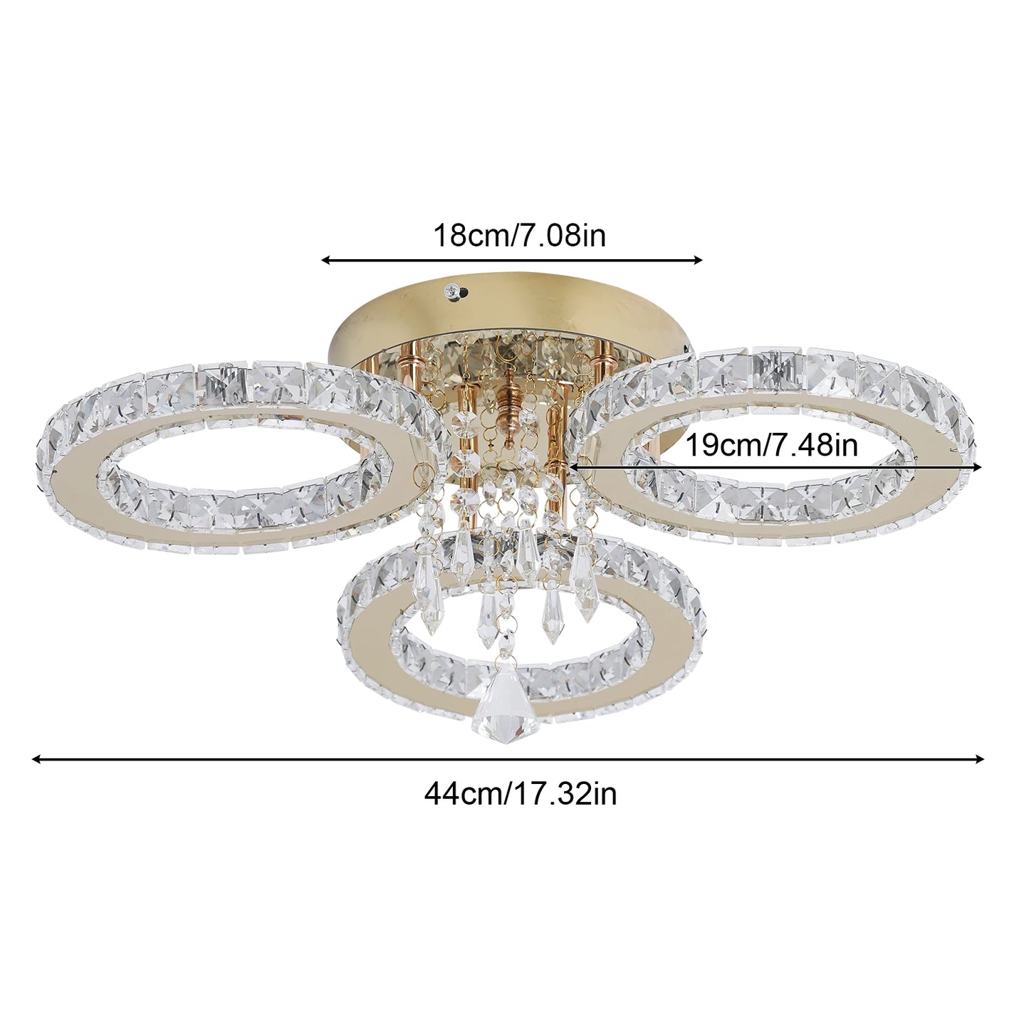 Modern Crystal Ceiling Chandelier Lamp for Living Room Pendant Light Home Art Decora Lustre Ceiling Luminaire For Dining Bedroom