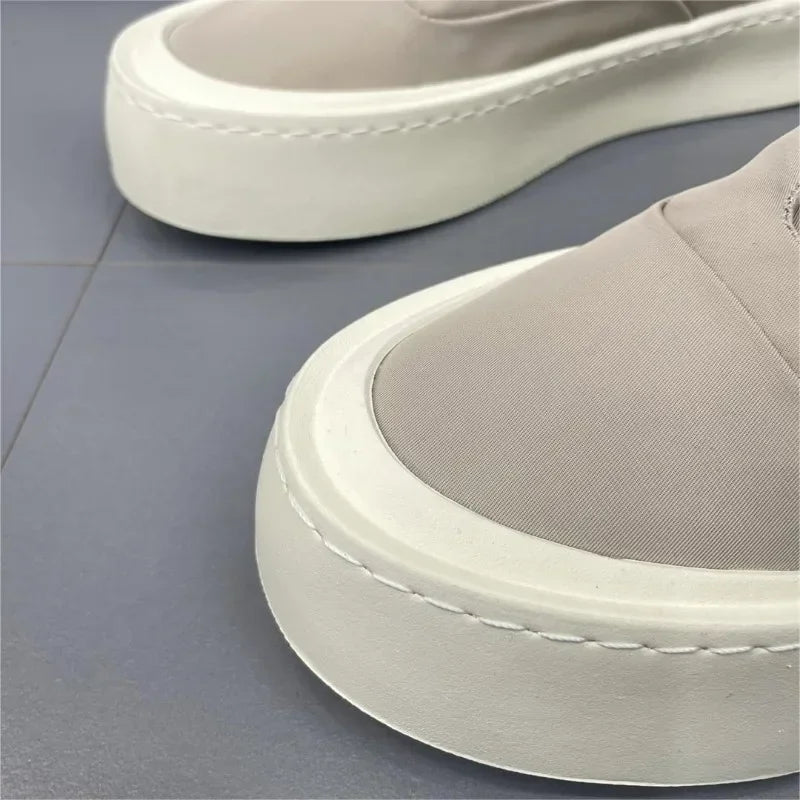 Men's Shoes 2025 New Solid color Fashion Casual Shoes Flat bottom Breathable Walking Shoes Comfortable Loafers Platform Sneakers
