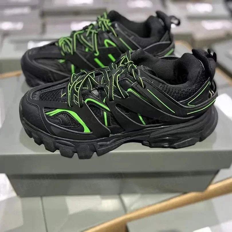 Designer Tracks 3 3.0 Men Women Casual Shoes Paris Triples White Black Pink Grey Beige Sneakers Brand 18ss Tess.S. Gomma