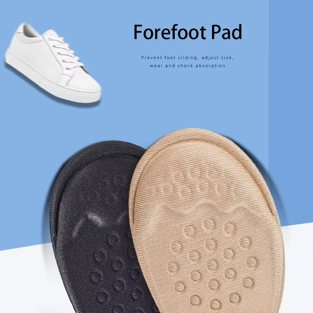 Forefoot Pads for Women High Heels Half Insoles Forefoot Anti-Slip Pain Relief Insert Shoe Size Reduce Filler for Too Big Shoes