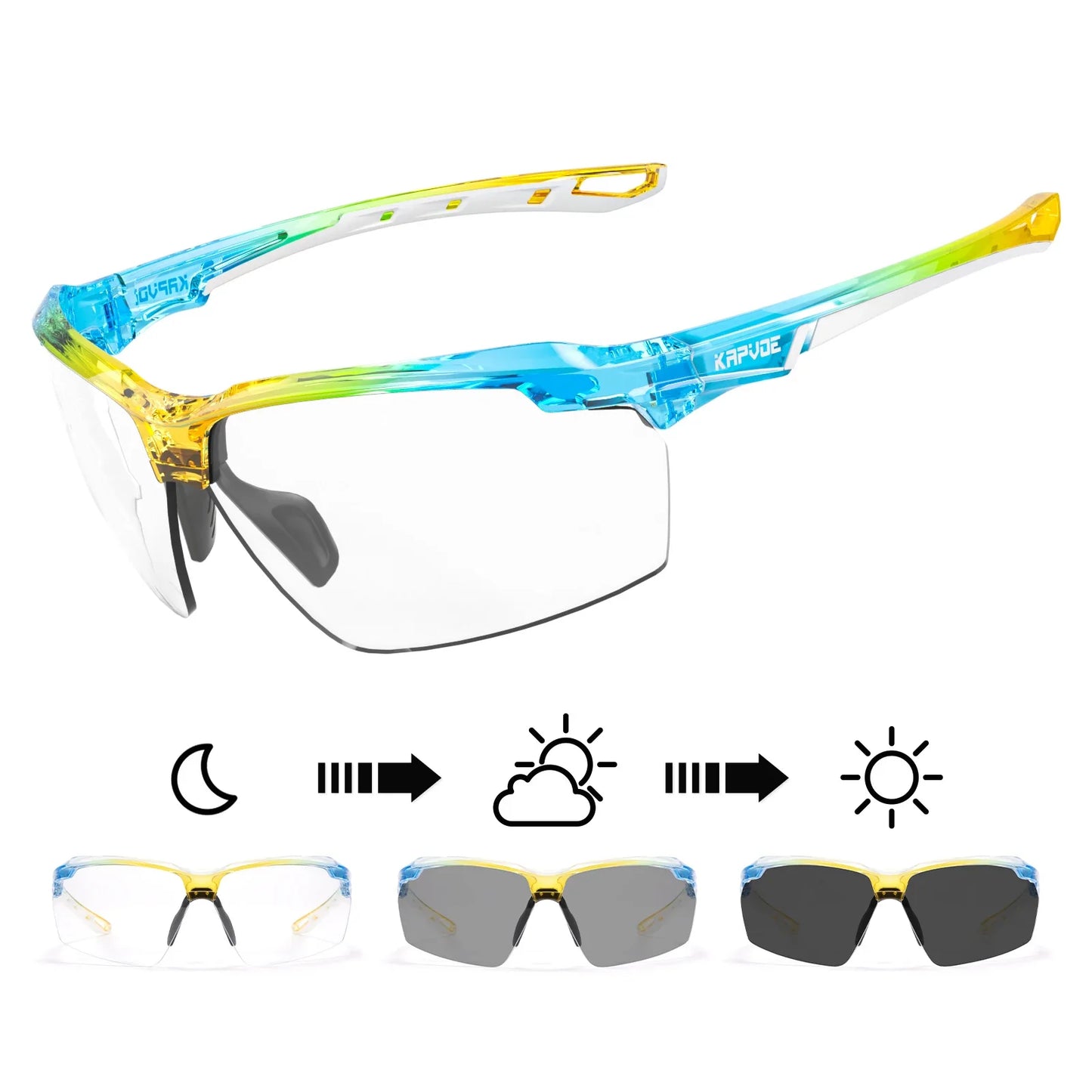 Men's Photochromic Sunglasses Fashion Luxury Sun Glasses for Driving Fishing Cycling Glasses Golf Women Bike Goggles MTB Bicycle