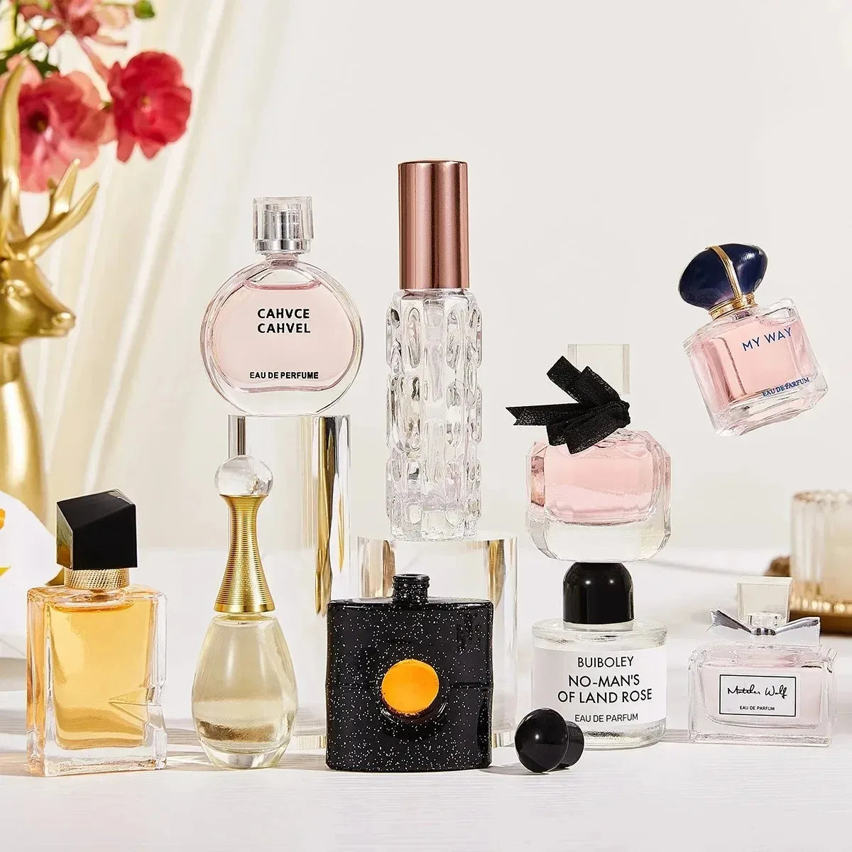 Women Perfume Mens Pheromones Fragrance Long Lasting Woody Floral Cologne Compact Portable Perfume Luxury Gift Set
