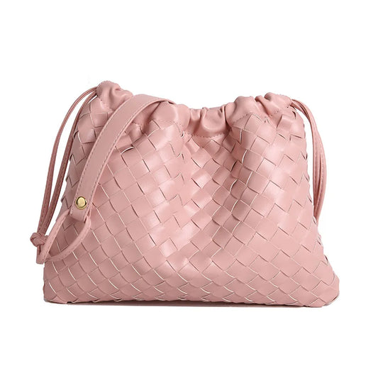 2025 Summer's Must-Have! Handmade Woven Bucket Bag for Women - Simple Elegance, Spacious Interior, Shoulder/Crossbody Options