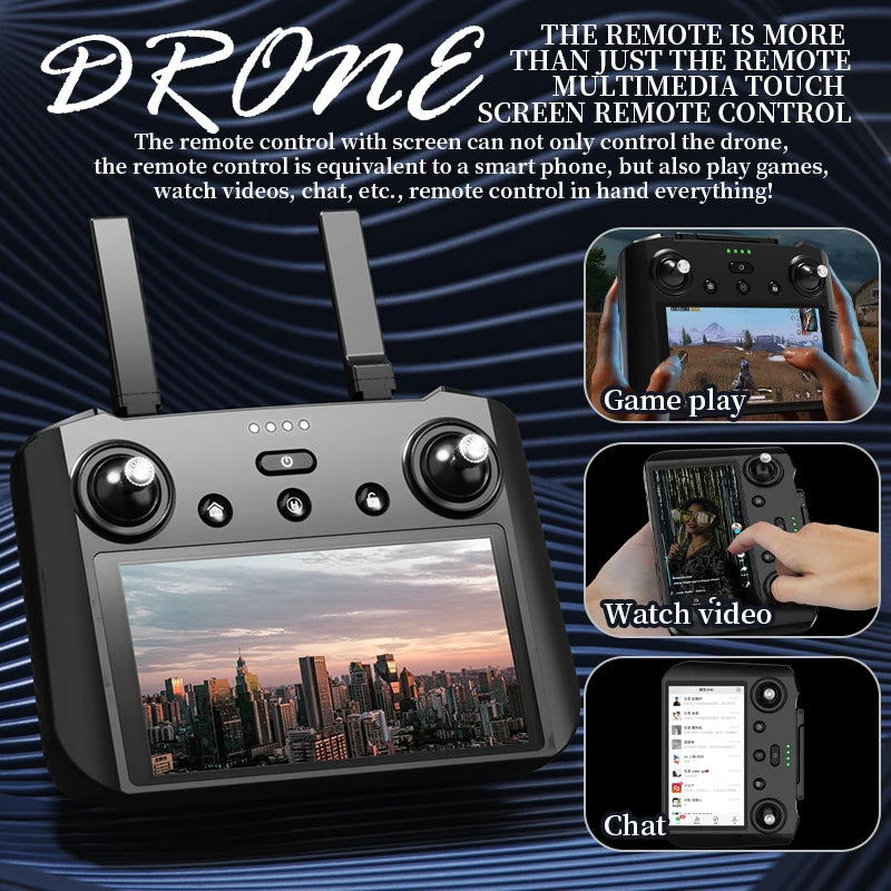 NEW KF104 MAX2 GPS Drone 4K Professional 3-Axis Gimbal Obstacle Avoidance 6KM EIS Drones With Camera Foldable RC Quadcopte