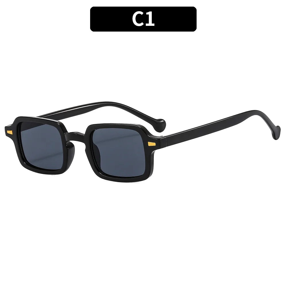 Luxurious Rectangle Sunglasses Women Oval Vintage Brand Designer Square Sun Glasses Men Shades Female Eyewear Anti-glare UV400