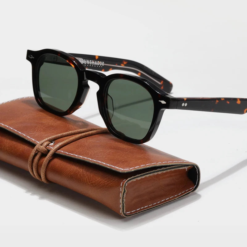 Luxury Brand Original Sunglasses Men Top Quality Acetate Handmade Glasses Women Outdoor Travel UV Protection Sunshade Eyeglasses