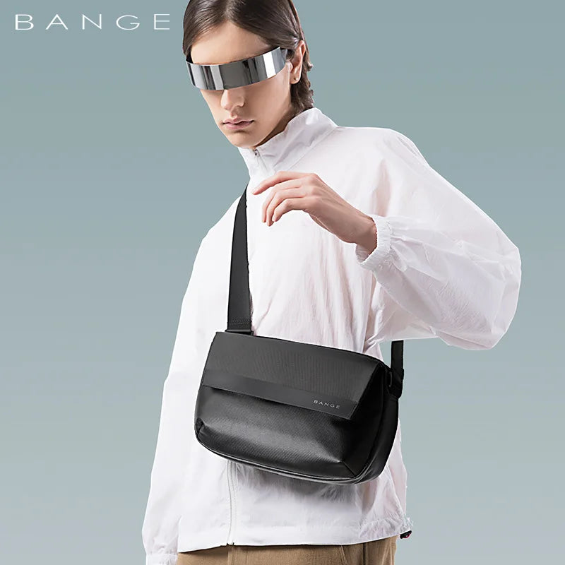Bange Men's side bag men Nylon Business Man Bags 8.6" Briefcase Canvas Crossbody Bags Small Waterproof Bag High Quality