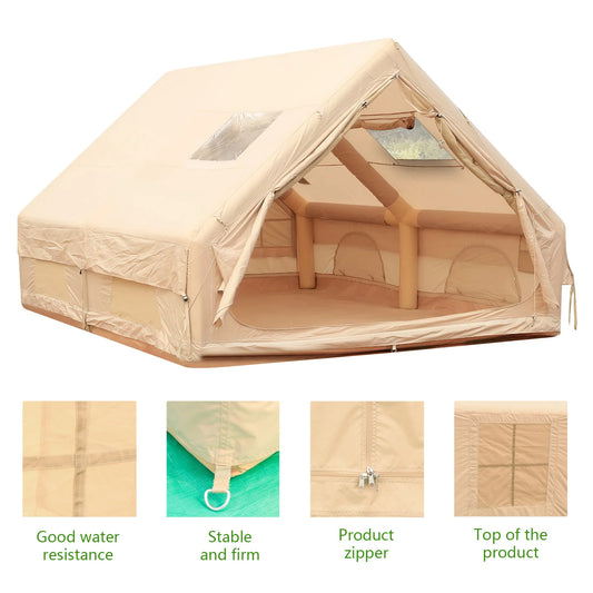 Inflatable House Easy Setup Air Glamping Tents with Pump Inflatable Camping Tent for Camping