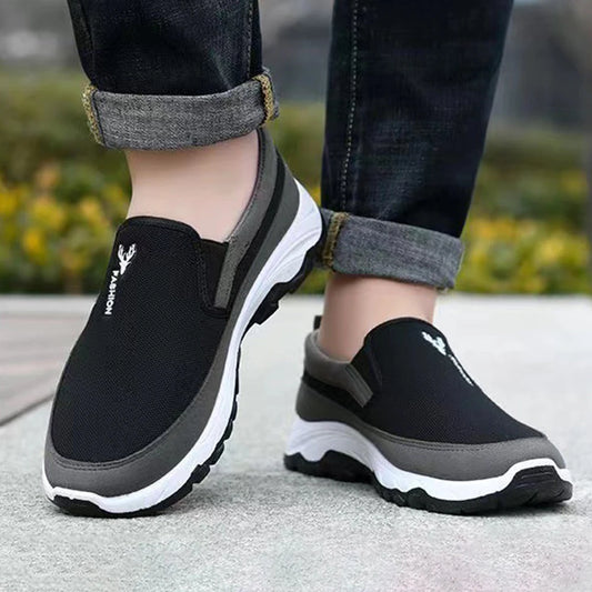 Men Penny Boat Shoes Sports Shoes Breathable Orthopedic Travel Plimsolls Flat Comfortable for Outdoor Activity Hiking Walking