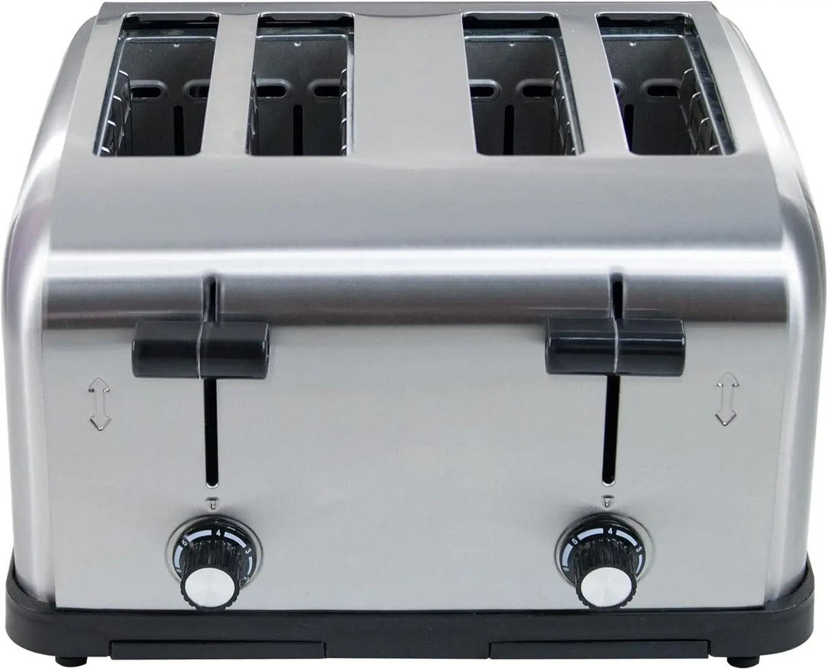 Commercial Toaster for Restaurant, 4 Slice Toaster,Commercial Bread Heating Machine, Automatic Pop-Up,Stainless Steel Bre
