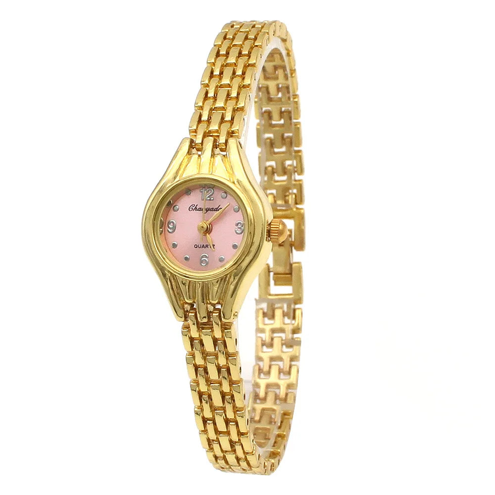 Women Bracelet Watch Mujer Golden Relojes Small Dial Quartz leisure Watch Popular Wristwatch Hour female ladies Elegant watches